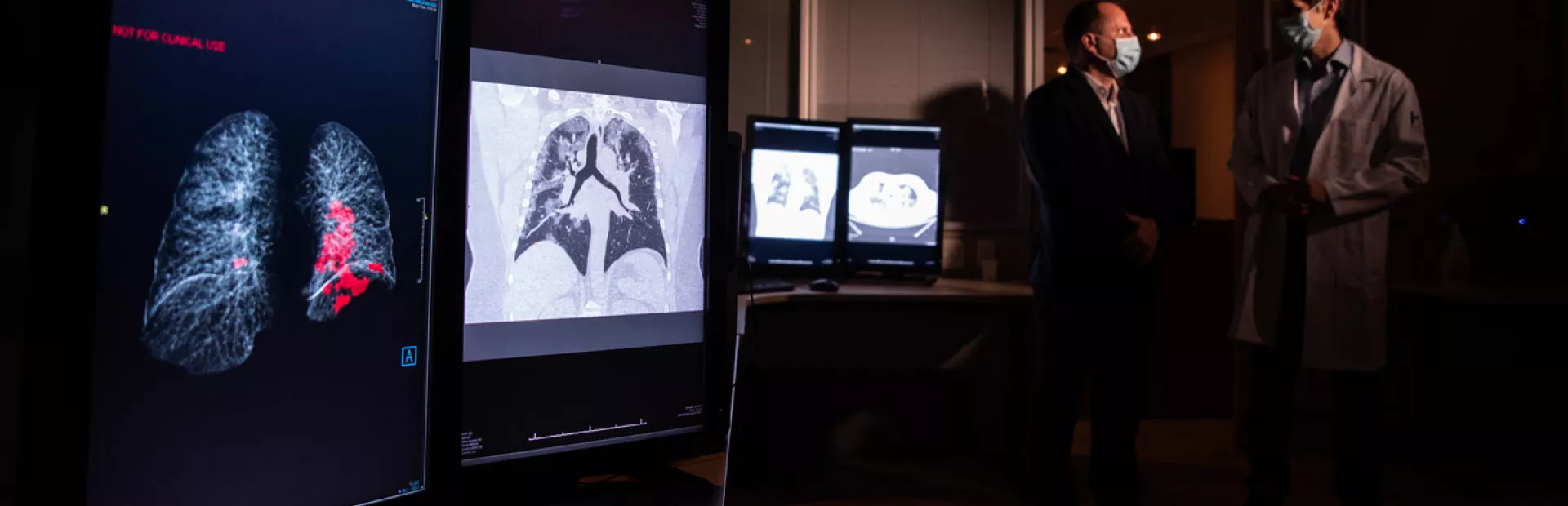 Image of patient’s lungs being analyzed