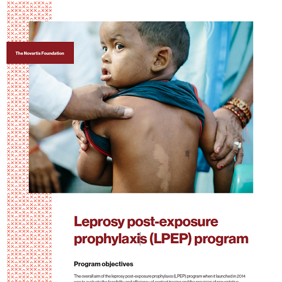 Cover of Fact Sheet “Leprosy post-exposure prophylaxis (LPEP) program”