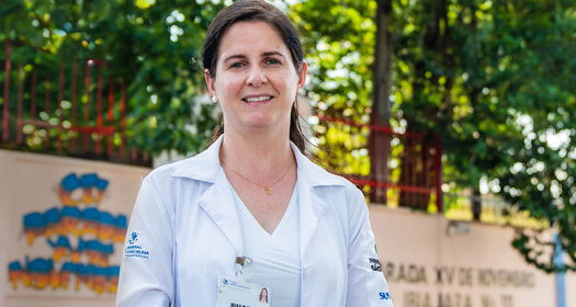 Close up portrait of a smiling HCP