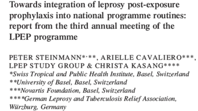 Cover image of the workshop report reviewing the third annual meeting of the LPEP programme
