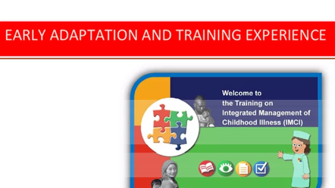 IMCI computerized adaptation and training tool (ICATT) early adaptation and training experience