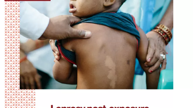 Cover of Fact Sheet “Leprosy post-exposure prophylaxis (LPEP) program”