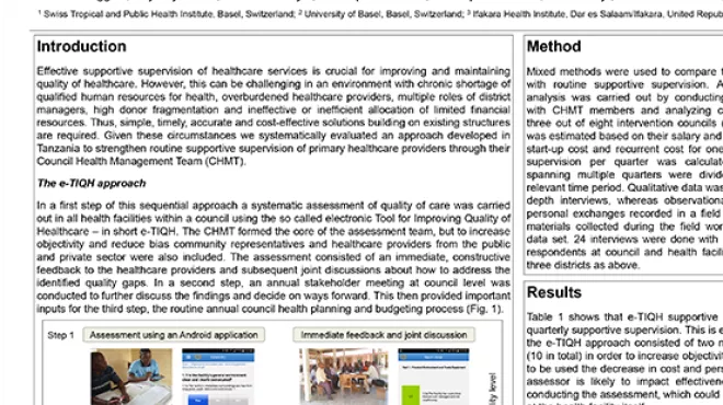 Cover of Strengthening Routine Supportive Supervision of Primary Healthcare in Tanzania