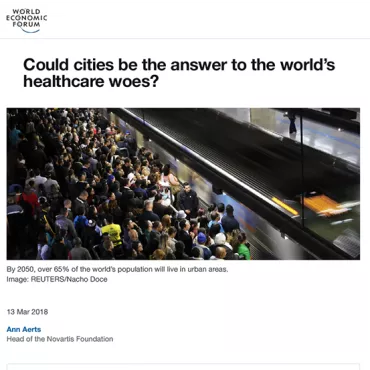 Cover of Could cities be the answer to the world healthcare woes - World Economic Forum-submission