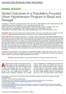 Stroke Outcomes in a Population-Focused Urban Hypertension Program in Brazil and Senegal