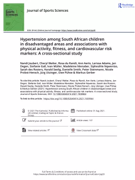Hypertension among South African children